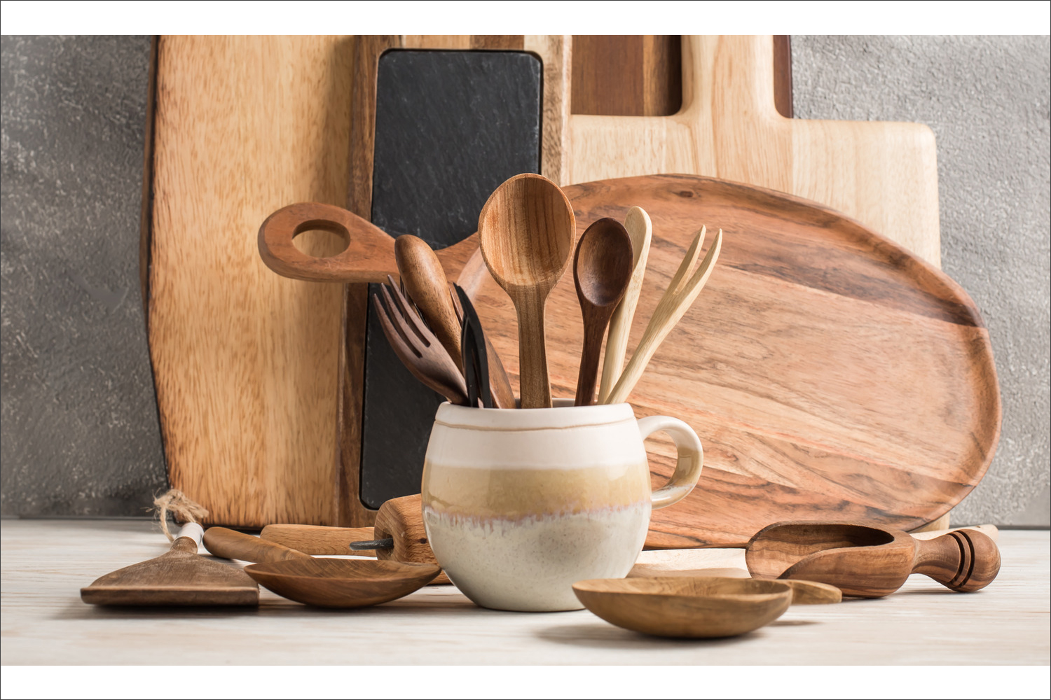 انواع ظروف آشپزخانه چوبی